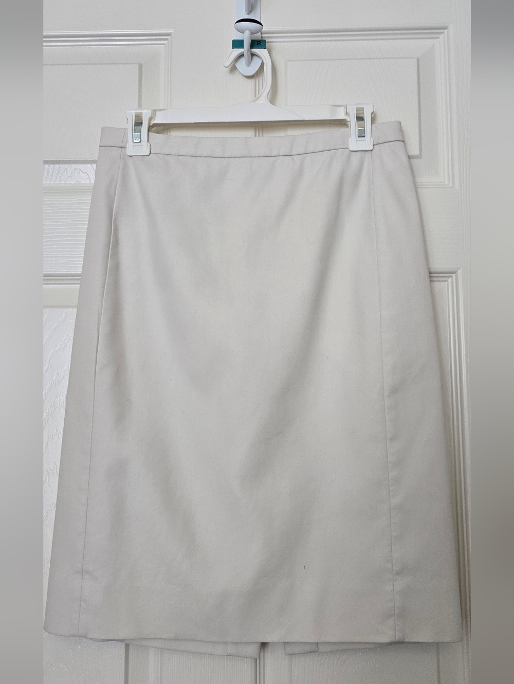 J. Crew Cream Pencil Skirt